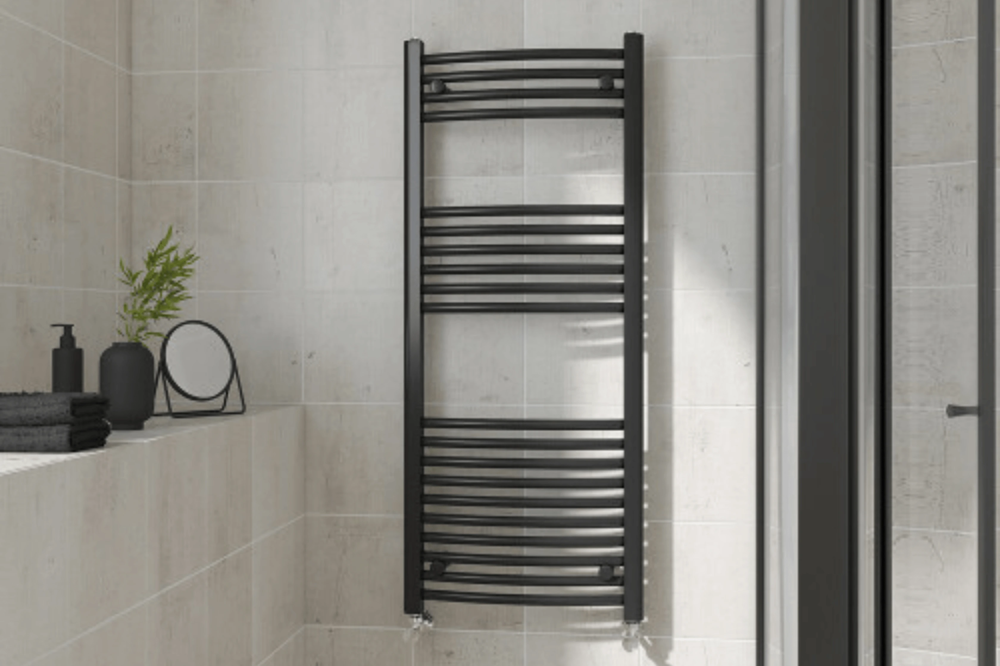 Ladder Towel Radiator In Bathroom Space